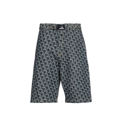 Blue Cotton Shorts