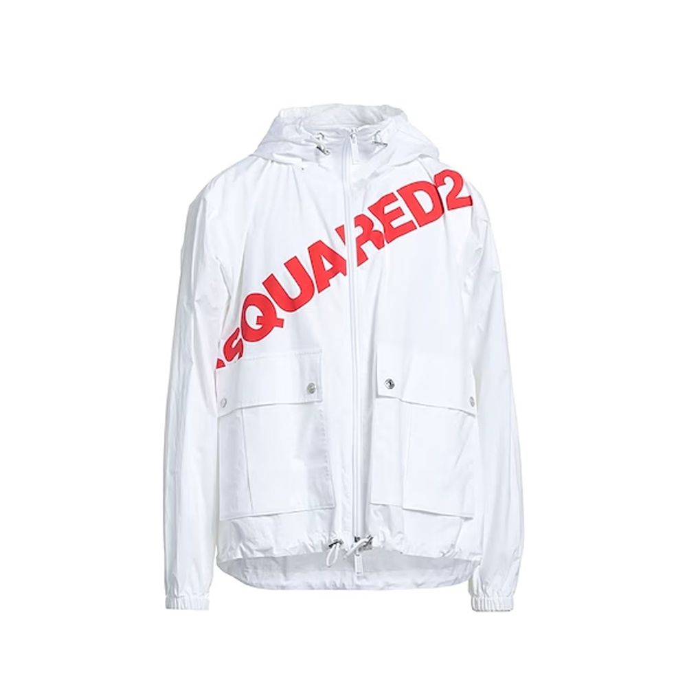 White Cotton Shell Jacket
