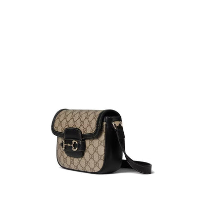Beige Fabric Shoulder Bag