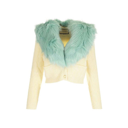 White Wool Cardigan