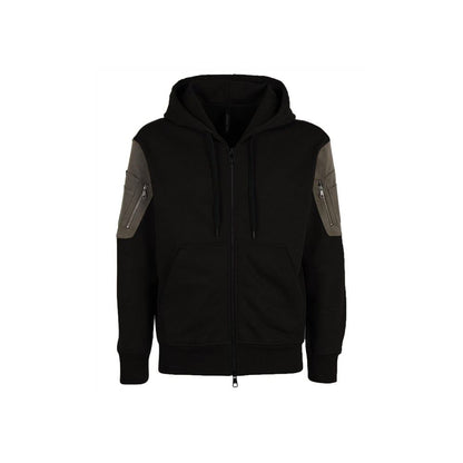 Black Cotton Sweatshirt