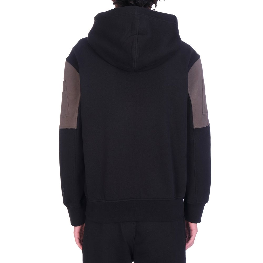 Black Cotton Sweatshirt