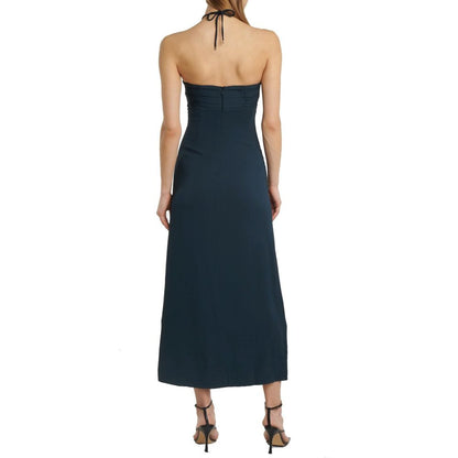 Gray Viscose Casual Dress