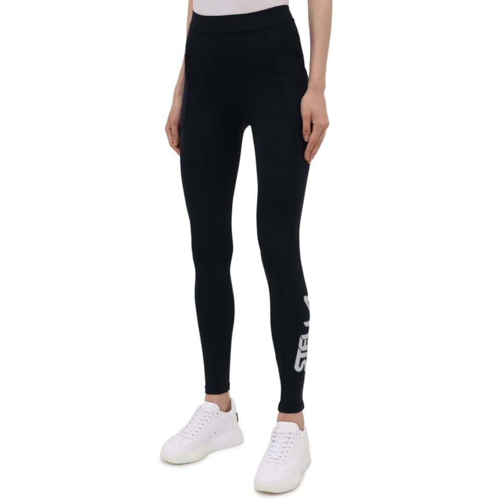 Blue Polyamide Athletic Pants