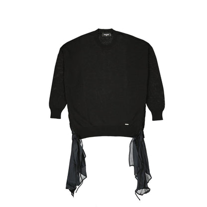 Black Cotton Sweatshirt