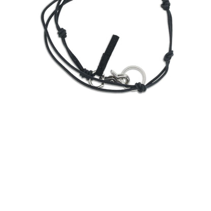 Black Calf Leather Bos Taurus Necklace