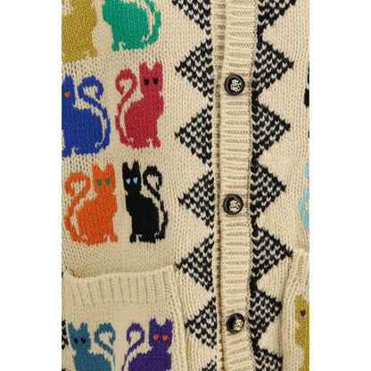 Multicolor Wool Cardigan