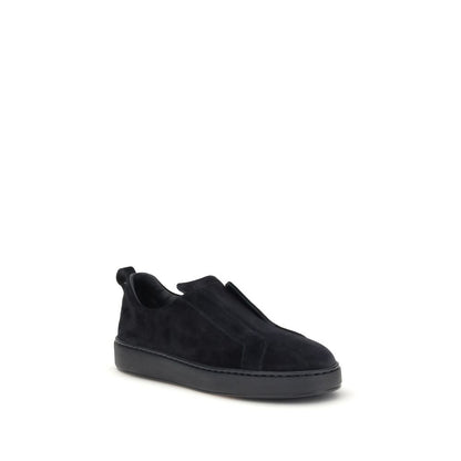 Black Calf Leather Bos Taurus Low Top Sneakers