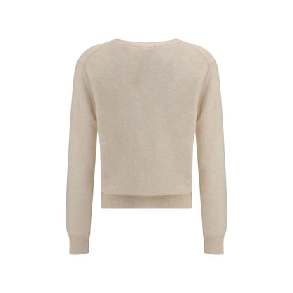 Beige Fleece Wool Sweatshirt