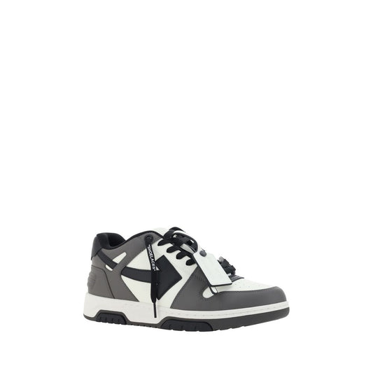 Gray Calf Leather Bos Taurus Low Top Sneakers