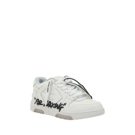 White Rubber Low Top Sneakers