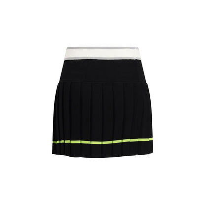 Black Viscose Mini Skirt