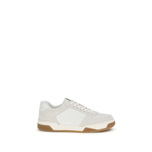 White Calf Leather Bos Taurus Athletic Sneakers