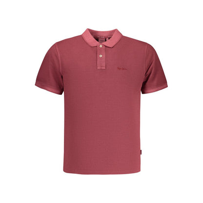 Red Cotton Polo Shirt
