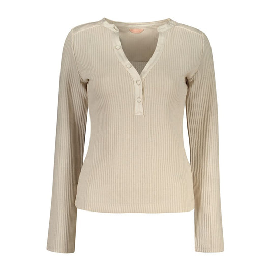 Beige Polyester Women Sweater