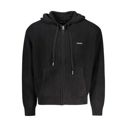 Black Organic Cotton Men's Cardigan