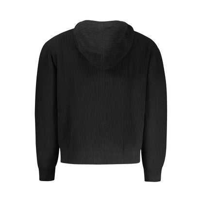 Black Organic Cotton Men's Cardigan