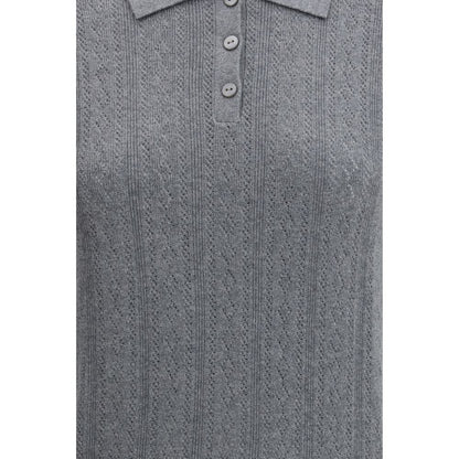 Gray Cotton Dress Shirt