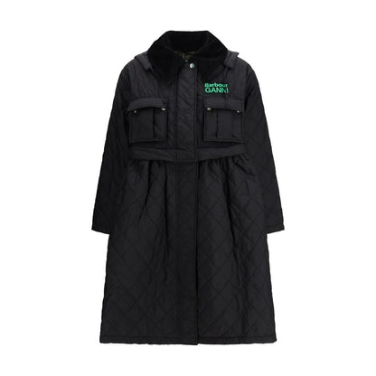 Black Polyester Coat