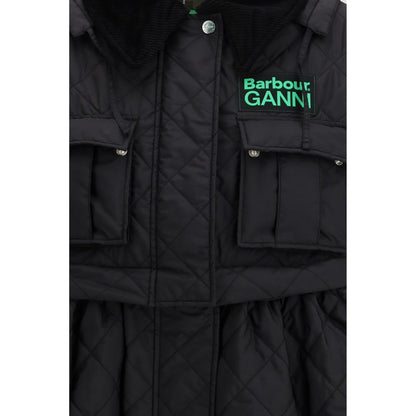 Black Polyester Coat