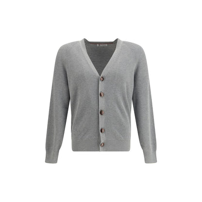 Gray Cotton Cardigan