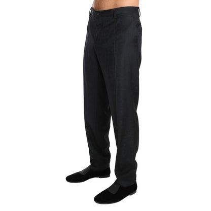 Gray Cotton Dress Pants
