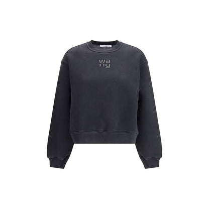 Black Cotton Sweatshirt