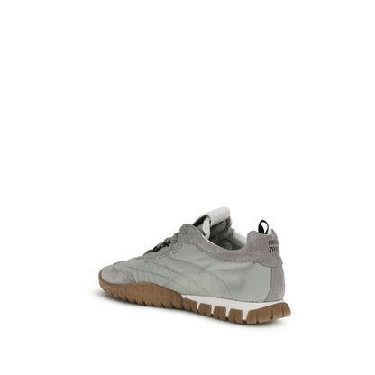 Gray Recycled Polyamide Athletic Sneakers