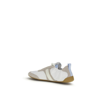 White Calf Leather Bos Taurus Athletic Sneakers