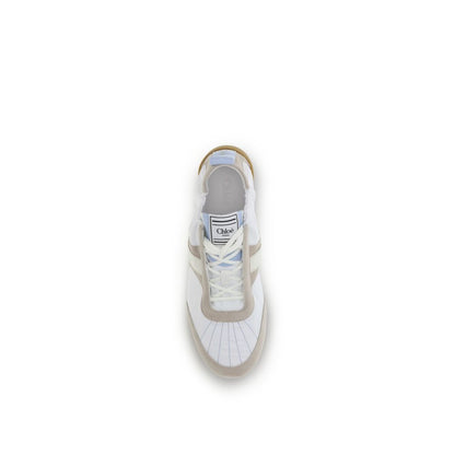 White Calf Leather Bos Taurus Athletic Sneakers