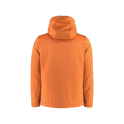 Orange Cashmere Full-Length Jacket