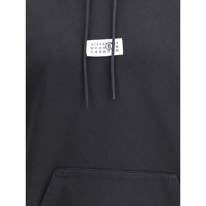 Black Cotton Sweatshirt