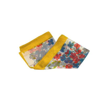 Yellow Silk Women Scarf