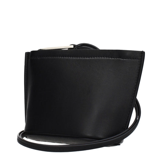 Black Leather Clutch Bag
