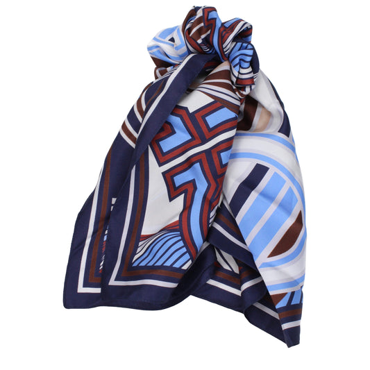 Multicolor Silk Foulard