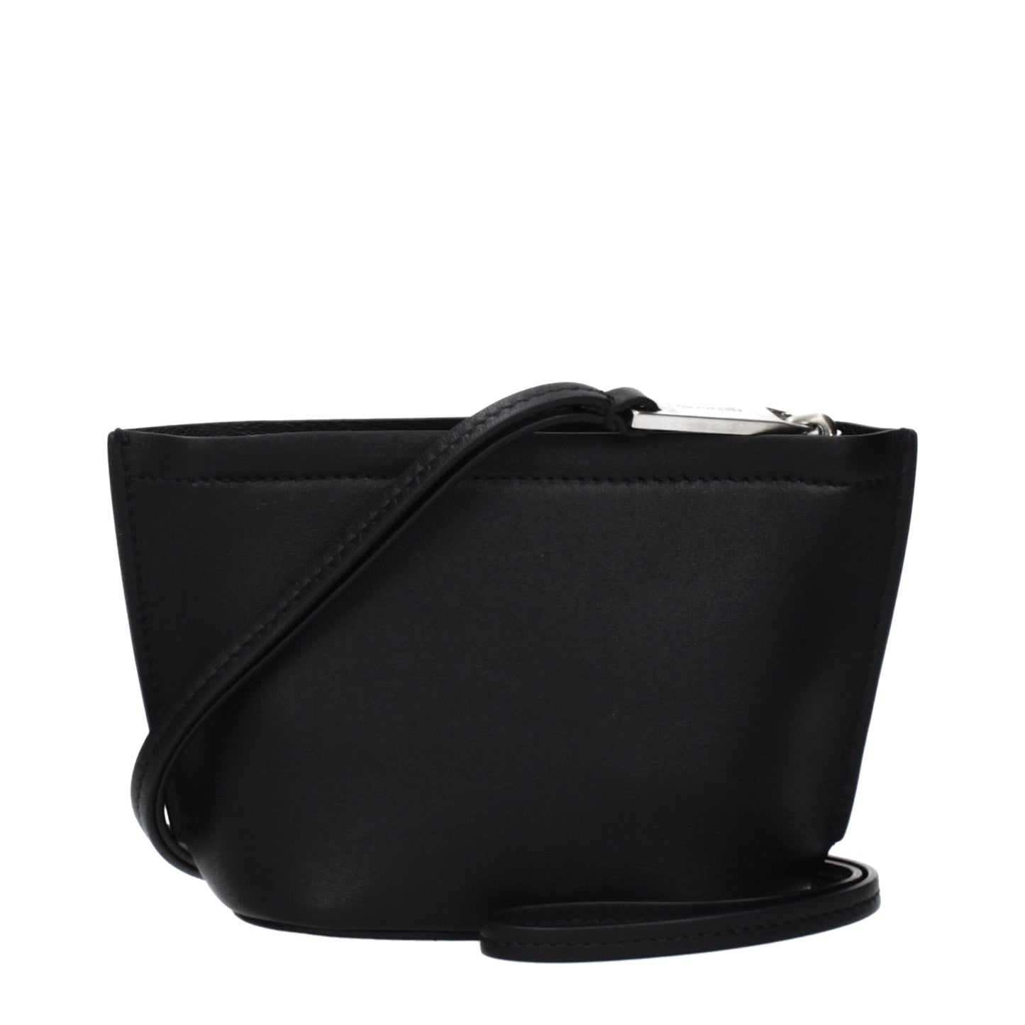 Black Leather Clutch Bag