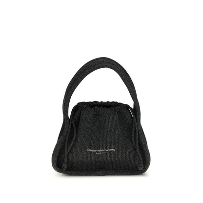 Black Polyester Shoulder Bag