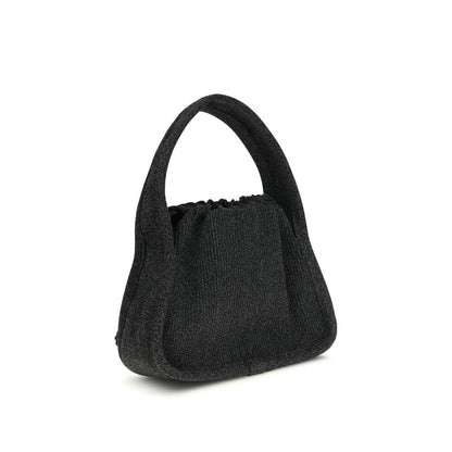 Black Polyester Shoulder Bag