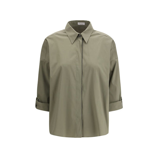 Bicolor Cotton Dress Shirt
