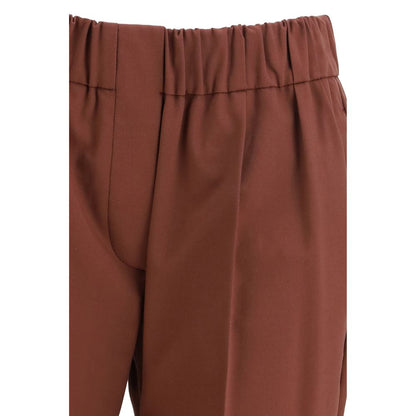 Multicolor Cotton Casual Pants