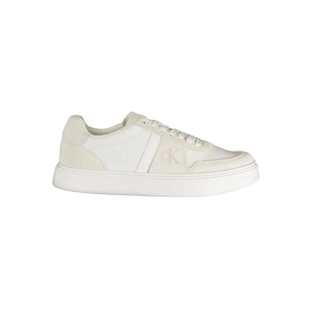 Bianco Polyester Mens Sneaker