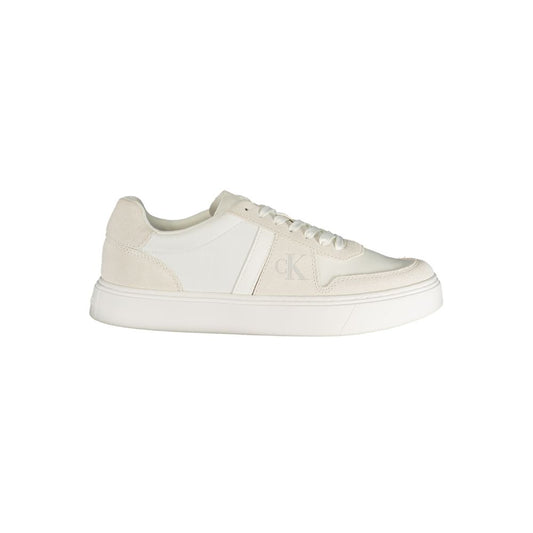 Bianco Polyester Mens Sneaker