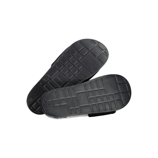 Black Polyurethane Men's Slipper