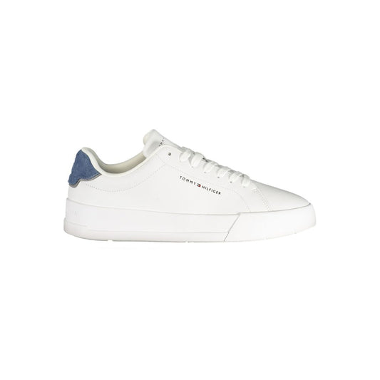 White Polyurethane Men's Sneaker