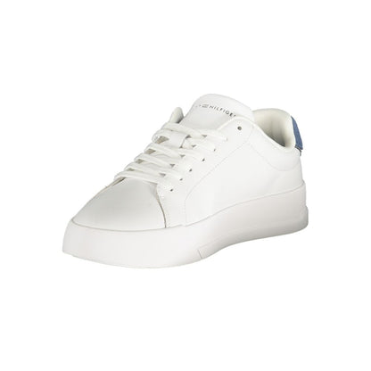 White Polyurethane Men's Sneaker