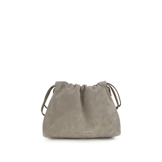 Gray Calf Leather Bos Taurus Clutch Bag
