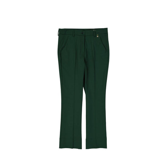 Bicolor Elastane Casual Pants