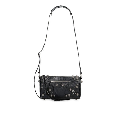 Black Lamb Leather Shoulder Bag