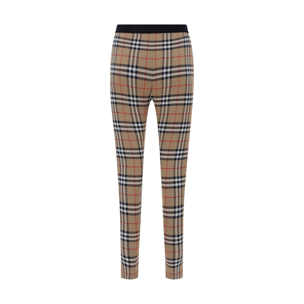 Brown Polyamide Leggings