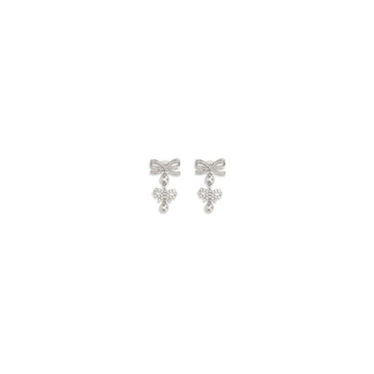 Silver Brass Earrings
